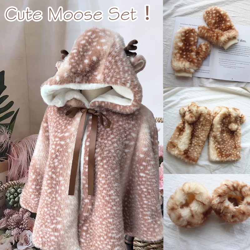 Winter Clothing Pk - Winter Damen Japanischer Plüsch Niedlich Bedruckter