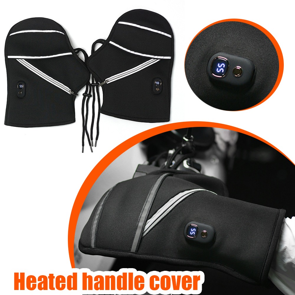 Heated Gloves Electric - Motorrad-Lenkerabdeckungen, Winter, beheizte elektronische Handschuhe, warm,